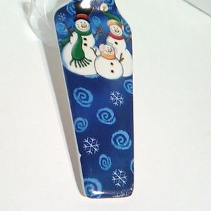 Ceramic Snowman pie server